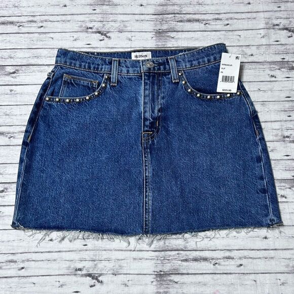 Hudson The Viper Denim Mini Skirt - Picture 3 of 12